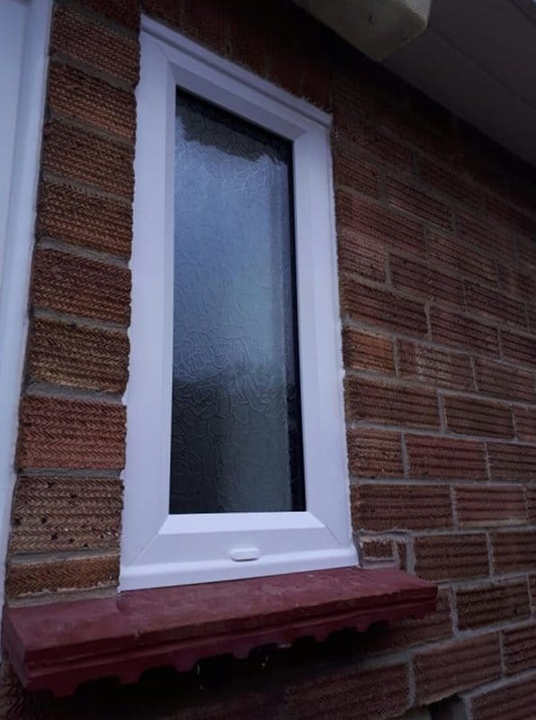 White casement window replacement