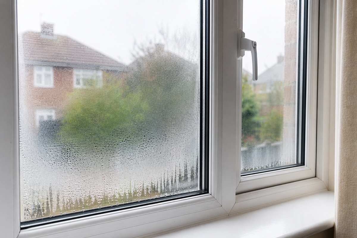 Condensation on a home window